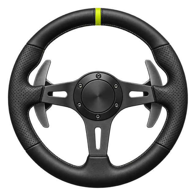 Realistic racing steering wheel